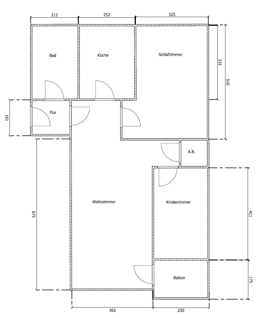 Grundriss Wohnung Nr. 8